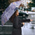 Purple Palaka Crane and Flowers Umbrella Japan Heritage Spirit - Polynesian Pride