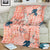 Red Palaka Crane and Flowers Blanket Japan Heritage Spirit - Polynesian Pride
