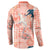 Red Palaka Crane and Flowers Button Sweatshirt Japan Heritage Spirit - Polynesian Pride