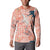 Red Palaka Crane and Flowers Button Sweatshirt Japan Heritage Spirit - Polynesian Pride