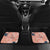 Red Palaka Crane and Flowers Car Mats Japan Heritage Spirit - Polynesian Pride