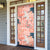 Red Palaka Crane and Flowers Door Cover Japan Heritage Spirit - Polynesian Pride