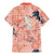 Red Palaka Crane and Flowers Family Matching Mermaid Dress and Hawaiian Shirt Japan Heritage Spirit - Polynesian Pride