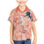 Red Palaka Crane and Flowers Family Matching Mermaid Dress and Hawaiian Shirt Japan Heritage Spirit - Polynesian Pride