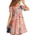 Red Palaka Crane and Flowers Family Matching Off The Shoulder Long Sleeve Dress and Hawaiian Shirt Japan Heritage Spirit - Polynesian Pride