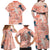 Red Palaka Crane and Flowers Family Matching Off Shoulder Maxi Dress and Hawaiian Shirt Japan Heritage Spirit - Polynesian Pride