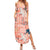 Red Palaka Crane and Flowers Family Matching Summer Maxi Dress and Hawaiian Shirt Japan Heritage Spirit - Polynesian Pride