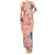 Red Palaka Crane and Flowers Family Matching Tank Maxi Dress and Hawaiian Shirt Japan Heritage Spirit - Polynesian Pride