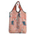 Red Palaka Crane and Flowers Grocery Bag Japan Heritage Spirit - Polynesian Pride