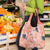 Red Palaka Crane and Flowers Grocery Bag Japan Heritage Spirit - Polynesian Pride