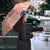 Red Palaka Crane and Flowers Umbrella Japan Heritage Spirit - Polynesian Pride
