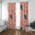 Red Palaka Crane and Flowers Window Curtain Japan Heritage Spirit - Polynesian Pride