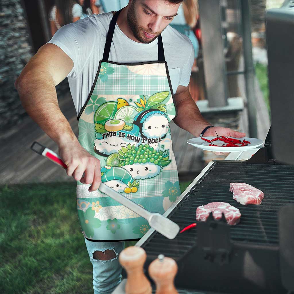 Japanese Kawaii Sushi Apron Green Wagara Palaka This Is How I Roll