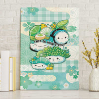 Japanese Kawaii Sushi Canvas Wall Art Green Wagara Palaka This Is How I Roll