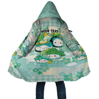 Personalized Japanese Kawaii Sushi Cloak Green Wagara Palaka This Is How I Roll - Polynesian Pride