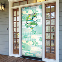 Personalized Japanese Kawaii Sushi Door Cover Green Wagara Palaka This Is How I Roll