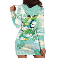 Personalized Japanese Kawaii Sushi Hoodie Dress Green Wagara Palaka This Is How I Roll