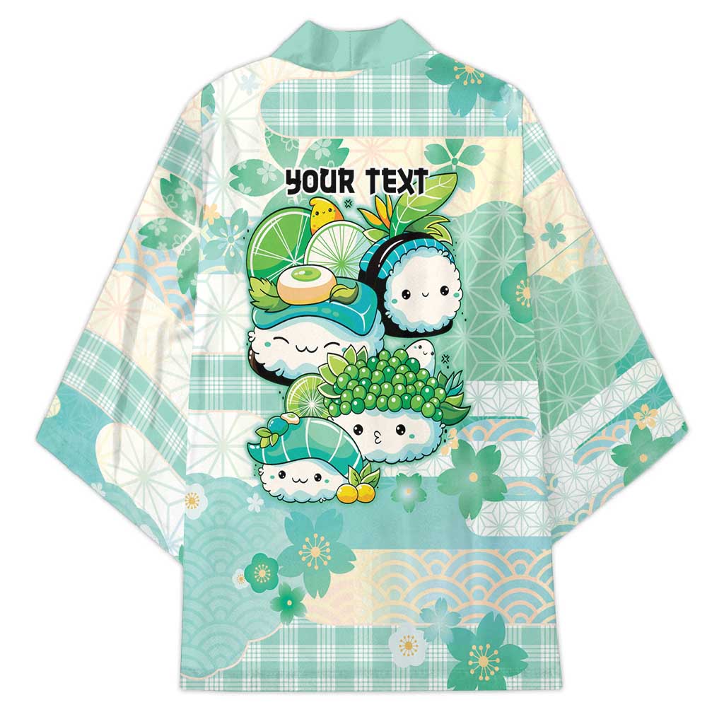 Personalized Japanese Kawaii Sushi Kimono Green Wagara Palaka This Is How I Roll