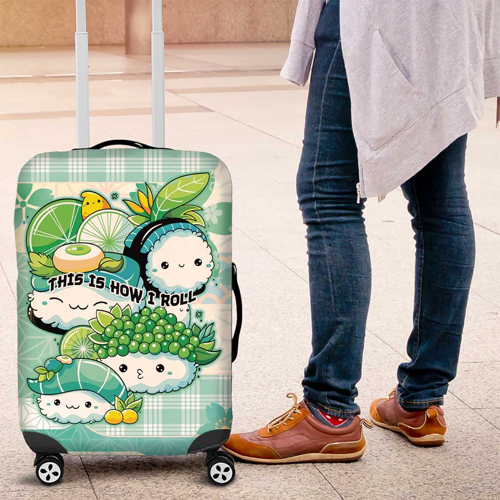 Japanese Kawaii Sushi Luggage Cover Green Wagara Palaka This Is How I Roll