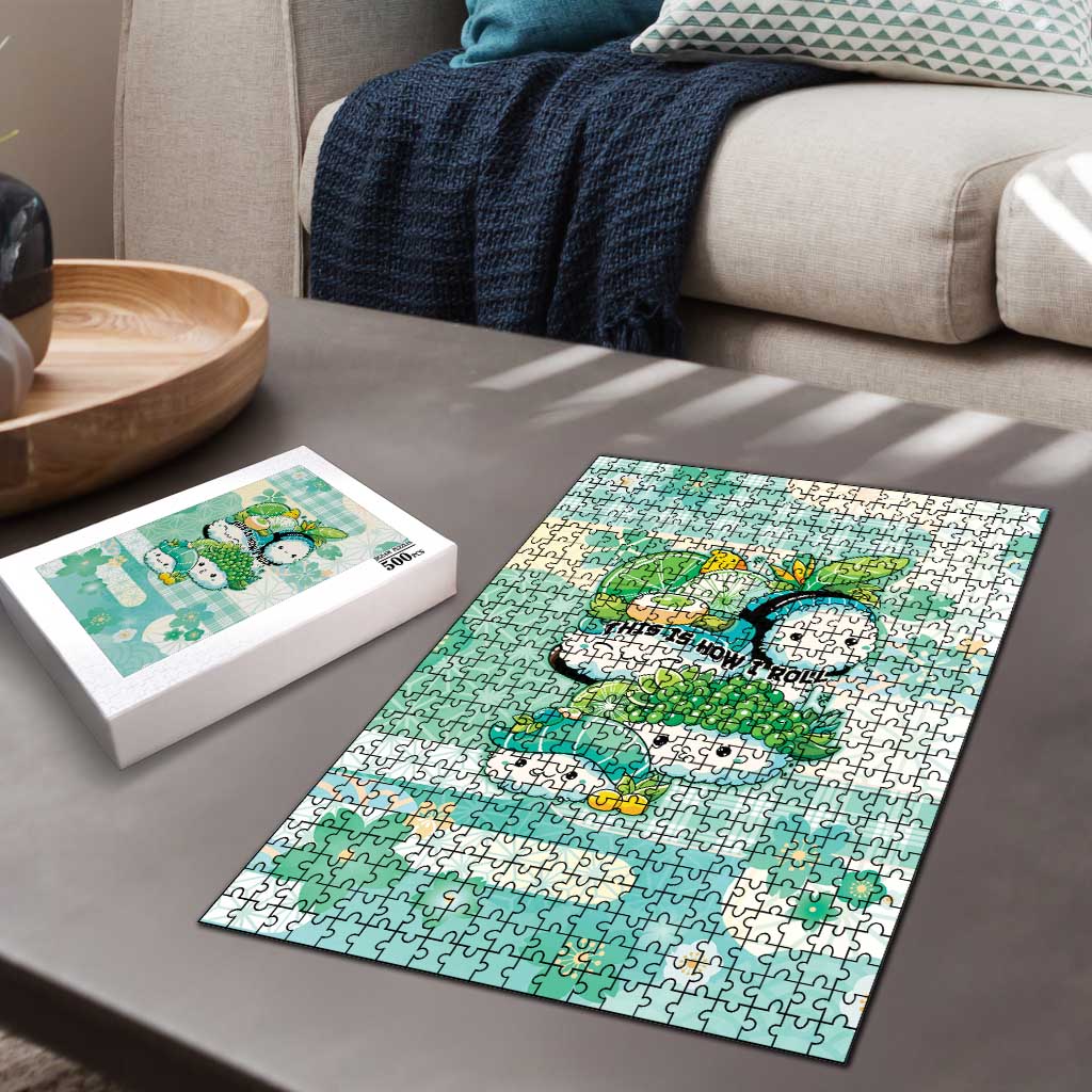 Japanese Kawaii Sushi Puzzle Green Wagara Palaka This Is How I Roll