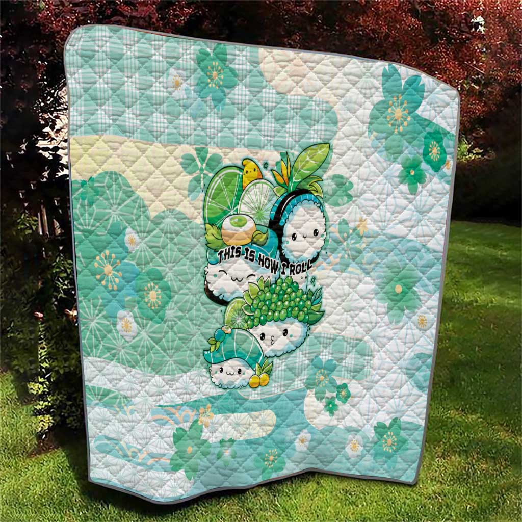 Japanese Kawaii Sushi Quilt Green Wagara Palaka This Is How I Roll