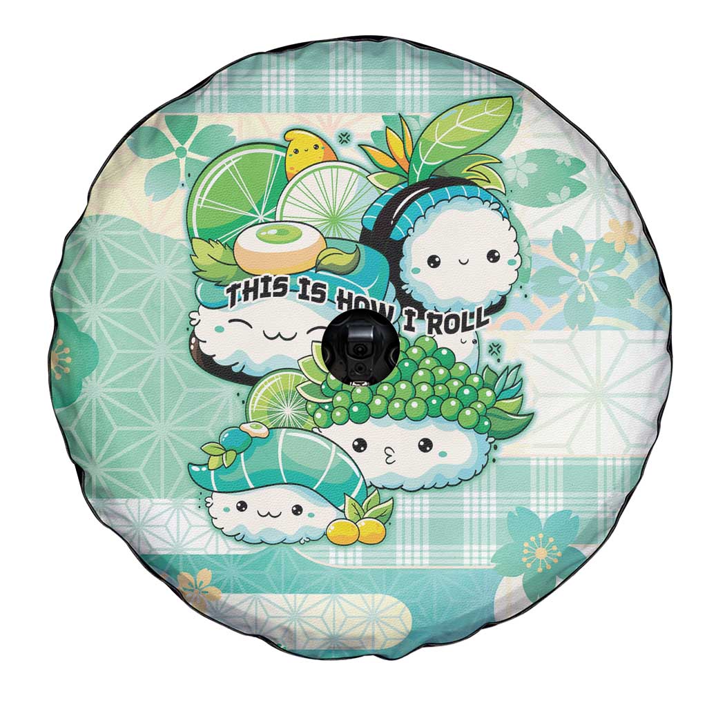 Japanese Kawaii Sushi Spare Tire Cover Green Wagara Palaka This Is How I Roll