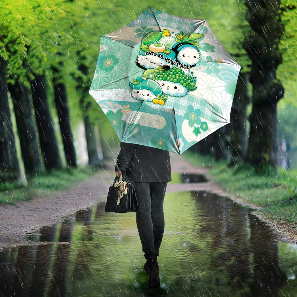 Japanese Kawaii Sushi Umbrella Green Wagara Palaka This Is How I Roll LT9 - Polynesian Pride