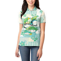 Personalized Japanese Kawaii Sushi Women Polo Shirt Green Wagara Palaka This Is How I Roll