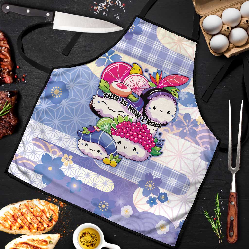 Japanese Kawaii Sushi Apron Blue Wagara Palaka This Is How I Roll