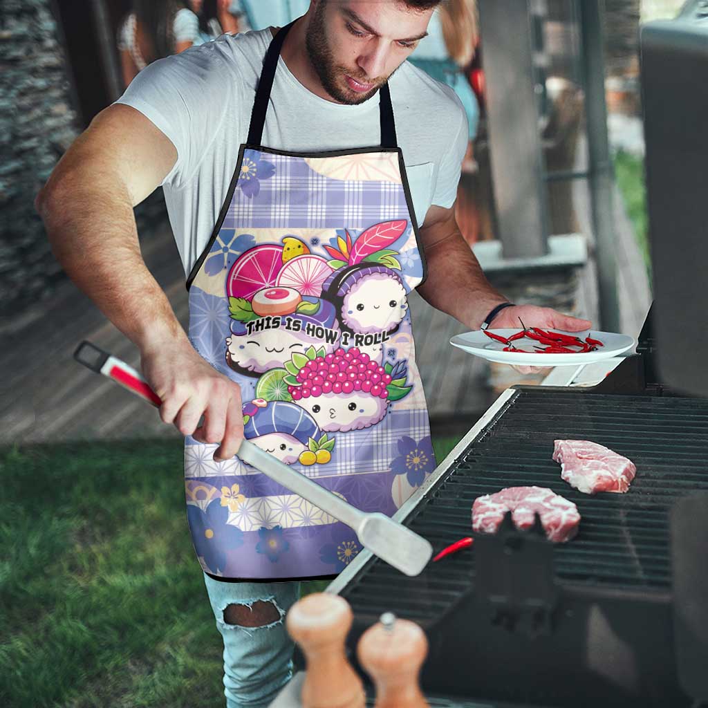 Japanese Kawaii Sushi Apron Blue Wagara Palaka This Is How I Roll