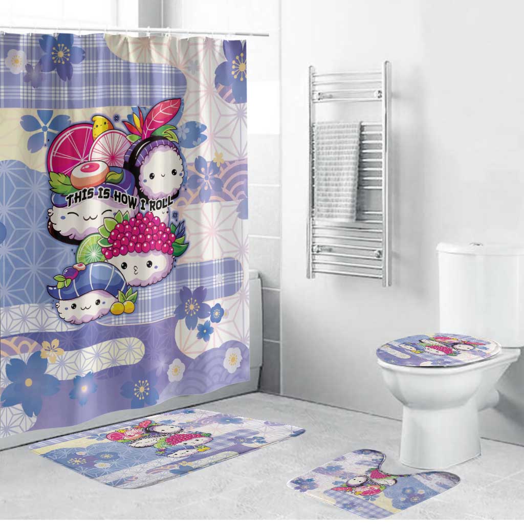 Japanese Kawaii Sushi Bathroom Set Blue Wagara Palaka This Is How I Roll
