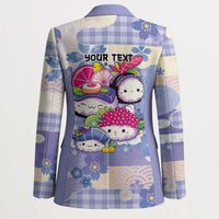 Personalized Japanese Kawaii Sushi Blazer Blue Wagara Palaka This Is How I Roll