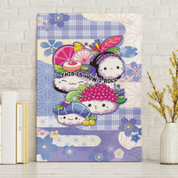 Japanese Kawaii Sushi Canvas Wall Art Blue Wagara Palaka This Is How I Roll