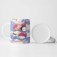 Personalized Japanese Kawaii Sushi Ceramic Mug Blue Wagara Palaka This Is How I Roll