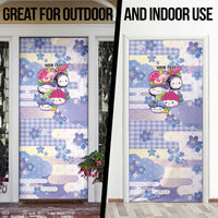 Personalized Japanese Kawaii Sushi Door Cover Blue Wagara Palaka This Is How I Roll