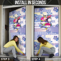 Personalized Japanese Kawaii Sushi Door Cover Blue Wagara Palaka This Is How I Roll