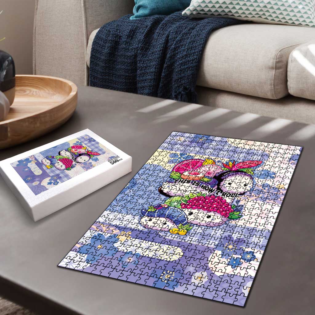 Japanese Kawaii Sushi Puzzle Blue Wagara Palaka This Is How I Roll