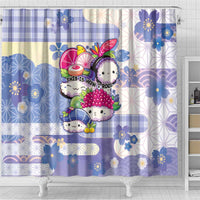 Japanese Kawaii Sushi Shower Curtain Blue Wagara Palaka This Is How I Roll
