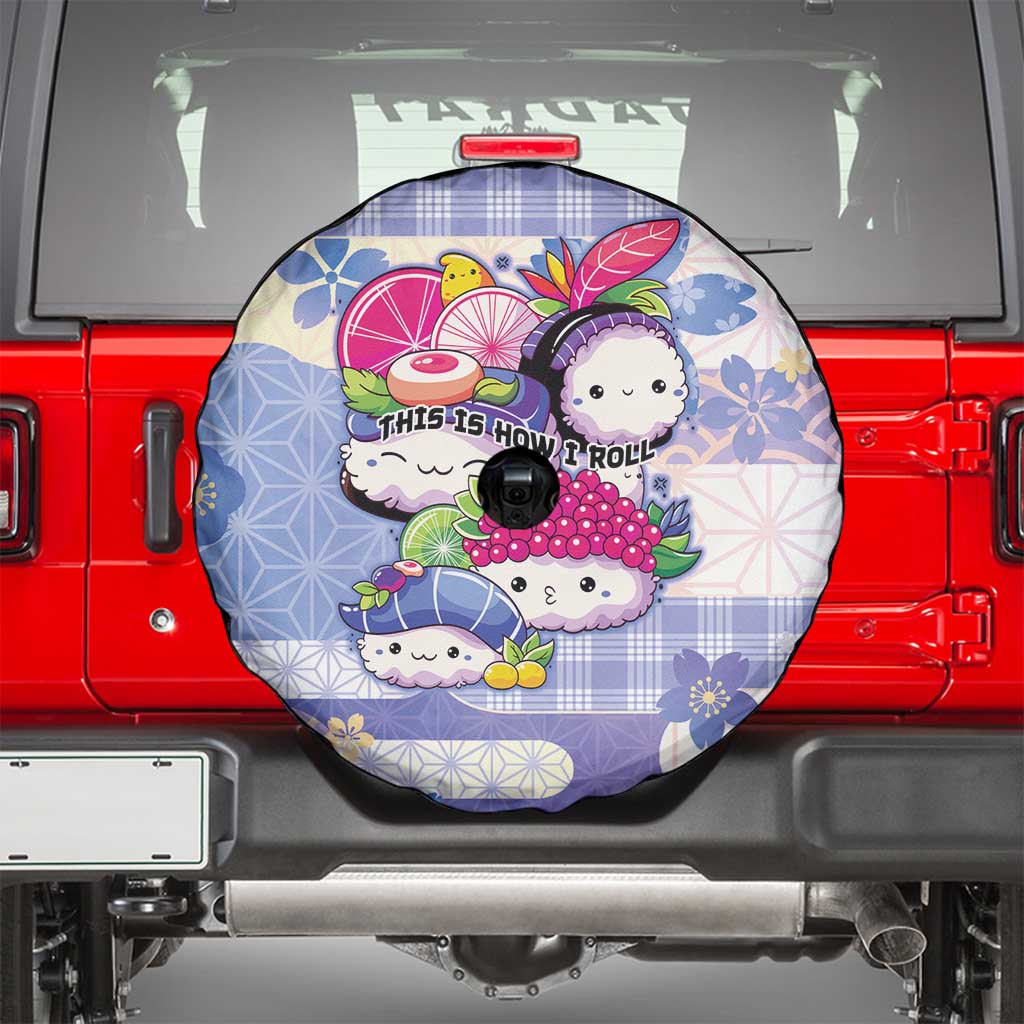 Japanese Kawaii Sushi Spare Tire Cover Blue Wagara Palaka This Is How I Roll