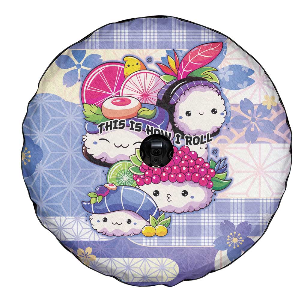 Japanese Kawaii Sushi Spare Tire Cover Blue Wagara Palaka This Is How I Roll