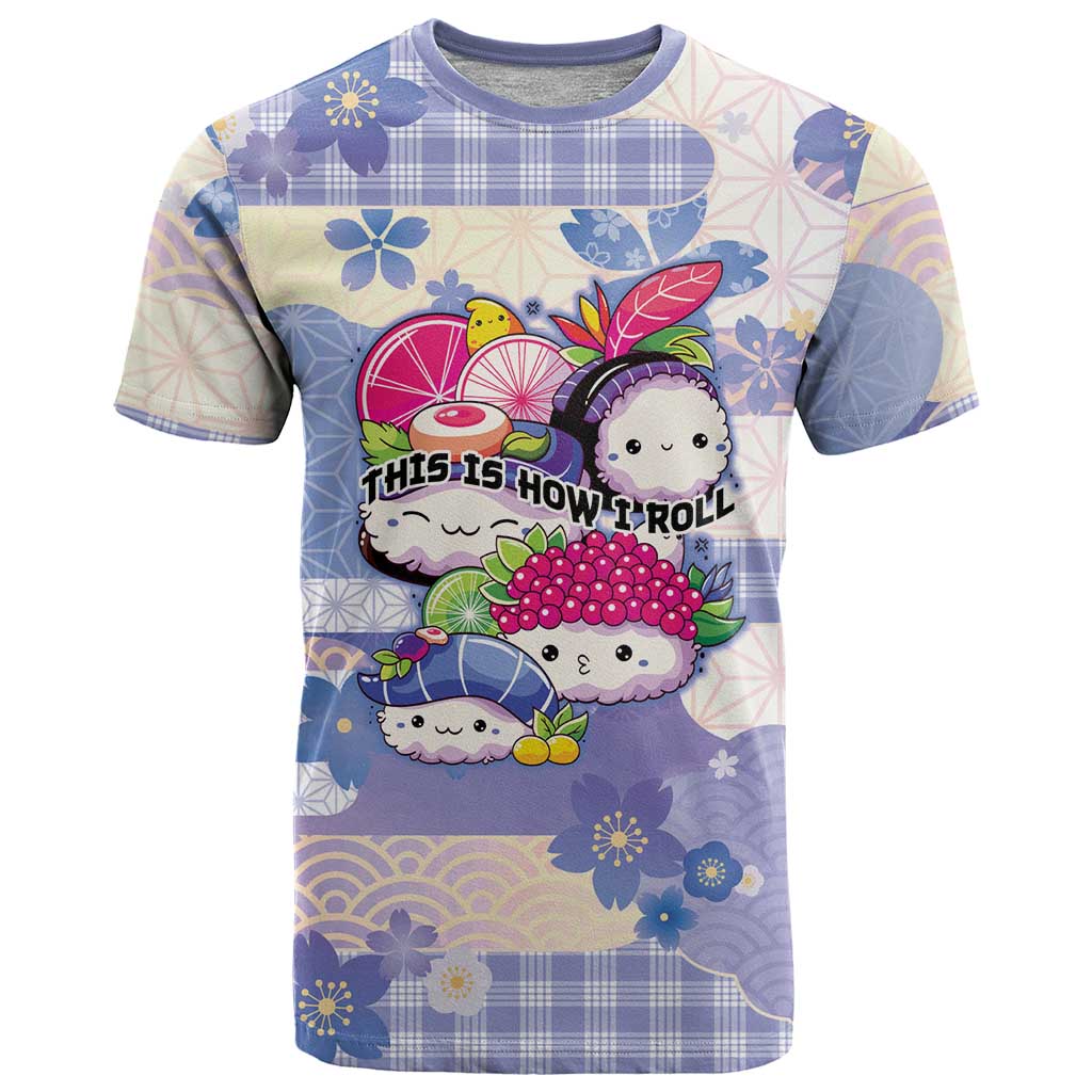 Personalized Japanese Kawaii Sushi T Shirt Blue Wagara Palaka This Is How I Roll