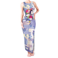 Personalized Japanese Kawaii Sushi Tank Maxi Dress Blue Wagara Palaka This Is How I Roll