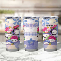 Personalized Japanese Kawaii Sushi Tumbler Cup Blue Wagara Palaka This Is How I Roll
