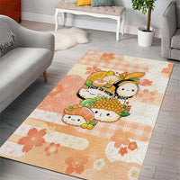 Japanese Kawaii Sushi Area Rug Peach Wagara Palaka This Is How I Roll