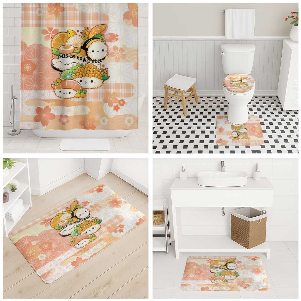 Japanese Kawaii Sushi Bathroom Set Peach Wagara Palaka This Is How I Roll