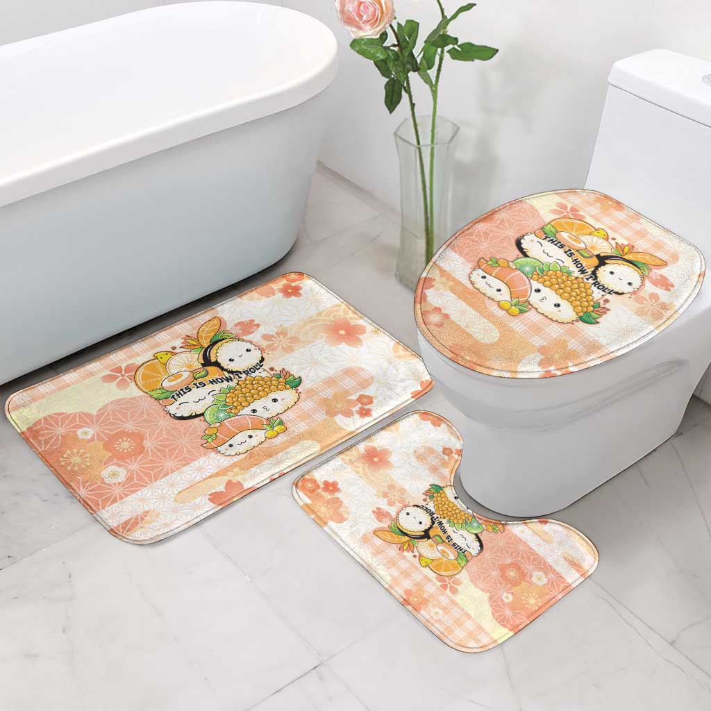 Japanese Kawaii Sushi Bathroom Set Peach Wagara Palaka This Is How I Roll
