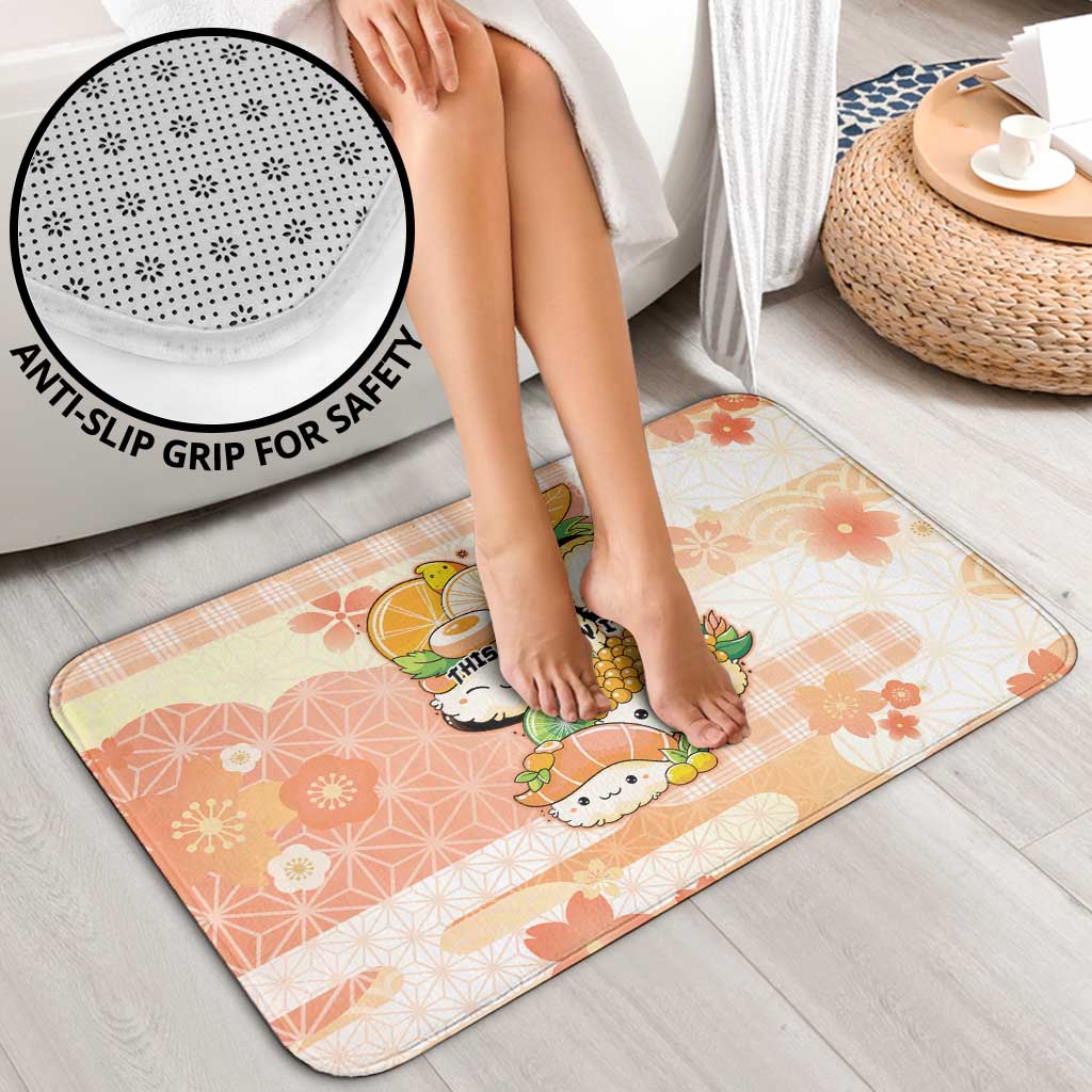 Japanese Kawaii Sushi Bathroom Set Peach Wagara Palaka This Is How I Roll