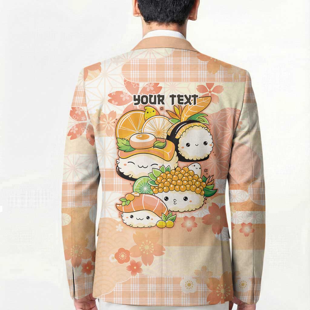 Personalized Japanese Kawaii Sushi Blazer Peach Wagara Palaka This Is How I Roll