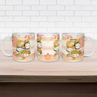 Personalized Japanese Kawaii Sushi Ceramic Mug Peach Wagara Palaka This Is How I Roll LT9 - Polynesian Pride