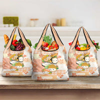 Japanese Kawaii Sushi Grocery Bag Peach Wagara Palaka This Is How I Roll